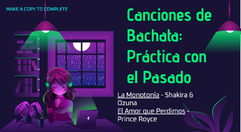 Preview of Canciones de Bachata: Práctica con el Pasado (Imperfecto y Pretérito)
