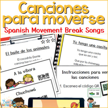 Preview of Canciones para moverse - Traditional Spanish Movement Break Songs 