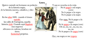 Preview of Canciones para practicar análisis del lenguaje y/o gramática en español