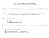 Candidate Compare - Election prep - Civics - CHV2O