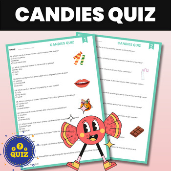 Preview of Candies Quiz | Food and Cuisines and Chocolate Trivia Quiz