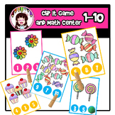 Candies count - Clip It Game and Math Center