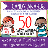 Candy Award Certificates - editable MS Word and PDF