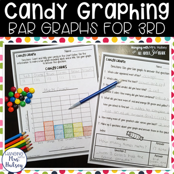 Preview of Candy Bar Graph - Bar Graph for 3rd