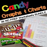 Candy Bar Graphs & Tally Charts NO PREP Worksheets BUNDLE