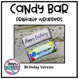 Candy Bar Printable Wrappers- Birthday Version