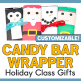 Candy Bar Wrapper Class Holiday Gift Idea for Students Cus