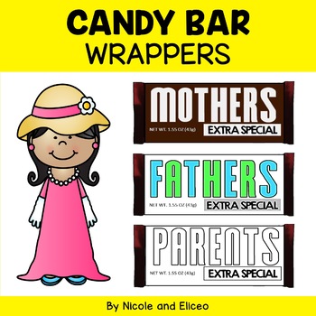 Preview of Mothers Day Gift Idea Candy Bar Wrappers