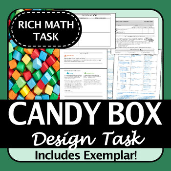 Preview of Candy Box Design Math Rich Task | Engaging, Authentic, Project-Based-Learning