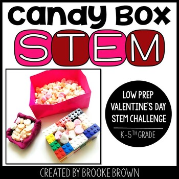 Preview of Candy Box STEM Challenge (Valentine's Day STEM Activity) - Candy Container STEM