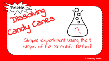 Preview of Candy Cane 8 Step Science Experiment