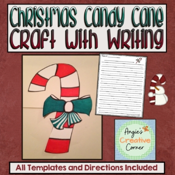 Christmas Candy Cane Craft by Angie's Creative Corner | TpT