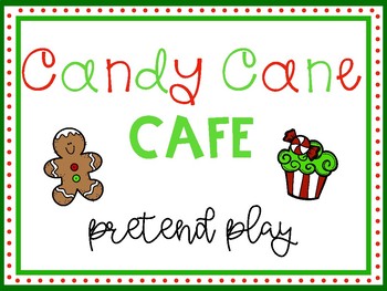 Preview of Candy Cane Cafe: Christmas Dramatic Play Set