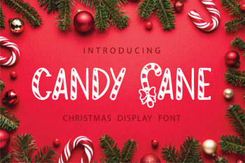 Preview of Candy Cane Christmas Font