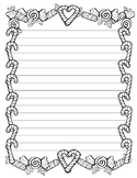 Candy Cane Christmas Writing Paper (Stationary)