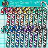 Candy Cane Clipart: 19 Colorful Rainbow Christmas Clip Art