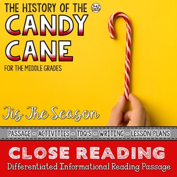 Preview of Candy Cane Differentiated Close Reading Passage