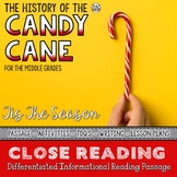 Candy Cane Differentiated Close Reading Passage