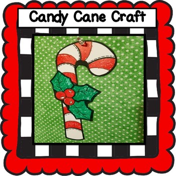 Preview of Candy Cane Craft, Christmas Craft, December Craft