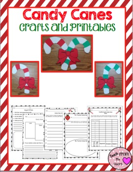 Candy Cane Craftivity & Printables (a Christmas Craftivity) 