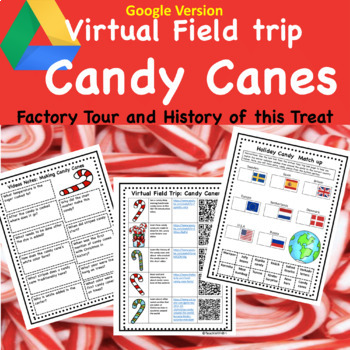 Preview of Candy Cane History and Factory Virtual Field Trip for Google Classroom