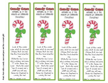Candy Cane Legend Sheet & Bookmarks by Homeschooling by Heart | TPT