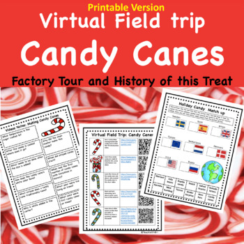 Preview of Candy Cane Making Virtual Field Trip and History