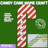 Candy Cane Name Craft - Christmas Decoration, Food Treat