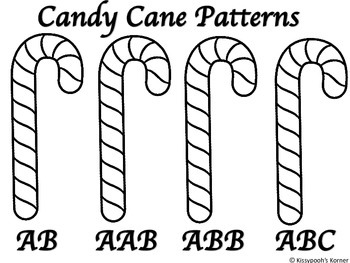 Preview of Candy Cane Pattern Coloring