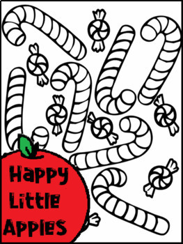 cute christmas candy cane coloring pages