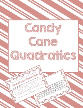 Preview of Candy Cane Quadratics