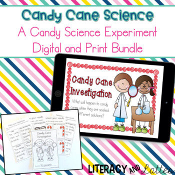 Preview of Candy Cane Science Investigation: Digital and Printable Bundle