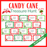 Candy Cane Treasure Hunt, Christmas Scavenger Hunt, Printa