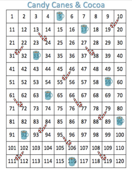 Candy Canes & Cocoa Counting by The Printable Panda | TpT