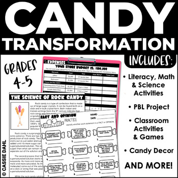 Preview of Candy Classroom Transformation | Candy Activities | Valentine's Day Activities