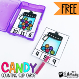 Candy Count and Clip FREEBIE (Counting up to 10 Math Center)