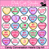 Conversation Candy Hearts Valentine's Day Clip Art