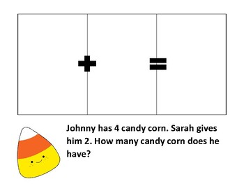 Preview of Candy Corn Adding within 10