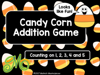 Preview of Candy Corn Addition Game – Addition by Counting on 1, 2, 3, 4, and 5