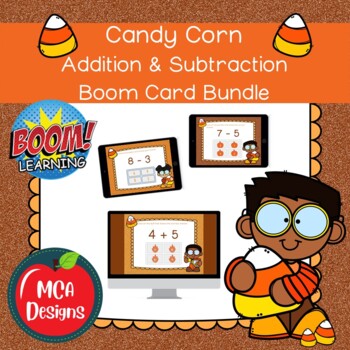 Preview of Candy Corn Addition and Subtraction Bundle