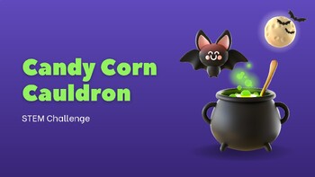 Preview of Candy Corn Cauldron STEM Challenge