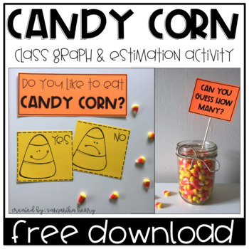 Preview of Candy Corn Class Graph & Estimation FREEBIE