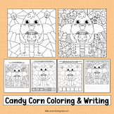 Candy Corn Coloring Page Halloween Activities Math Pop Art