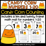 Candy Corn Math Center Counting Math Numbers 1-20 Ten Fram