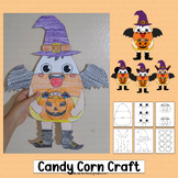 Candy Corn Craft Halloween Bulletin Board Coloring Pages A