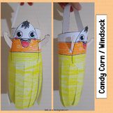 Candy Corn Craft Windsock Halloween Activities Coloring Pa