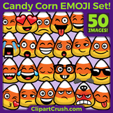 Candy Corn Emoji Clipart Faces / CandyCorn Halloween Emoji