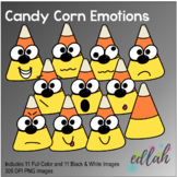 Candy Corn Emotions Face Clip Art