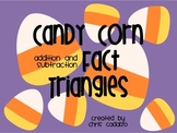 Candy Corn Fact Triangles - Addition and Subtraction Facts