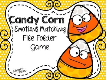 Preview of Candy Corn Emotions Matching File Folder Game {Halloween}